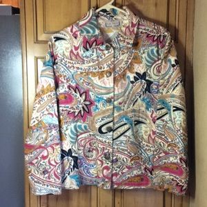 FINAL SALE PRICE Life Style Large Bead & Sequin Embellished Jacket